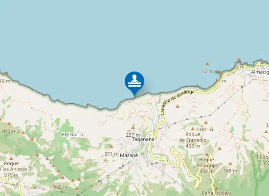 Map of Playa de Tachero