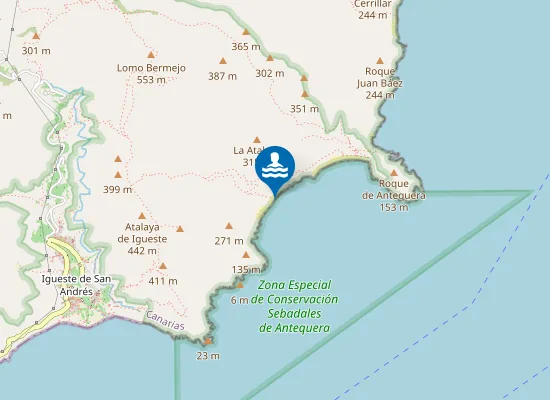 Map of Playa De Zápata