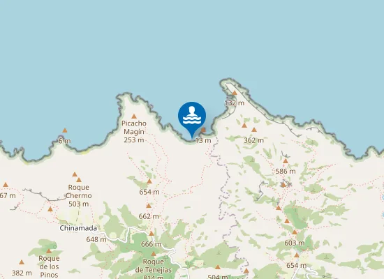 Map of Playa del Garajao