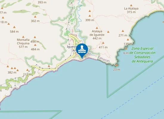 Map of Playa de Igueste