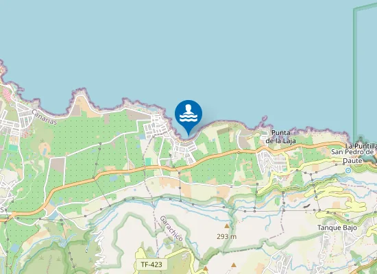 Map of Playa La Caleta de Interián