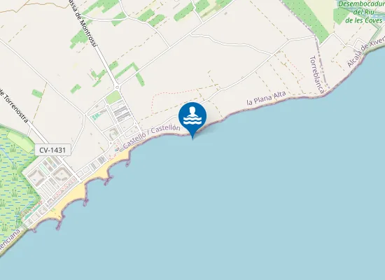 Map of Platja Nord de Torreblanca