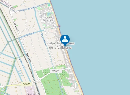 Map of Platja de Tavernes