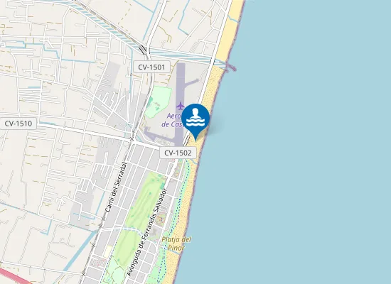 Map of Platja del Gurugú