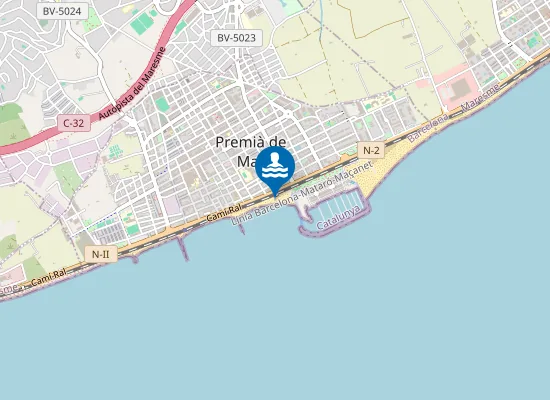 Map of Platja del Bellamar