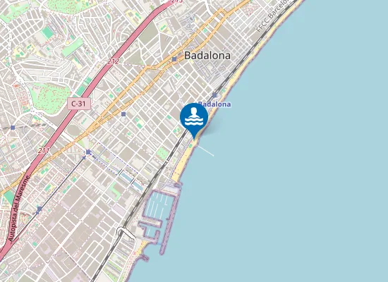 Map of Platja Pont del Petroli