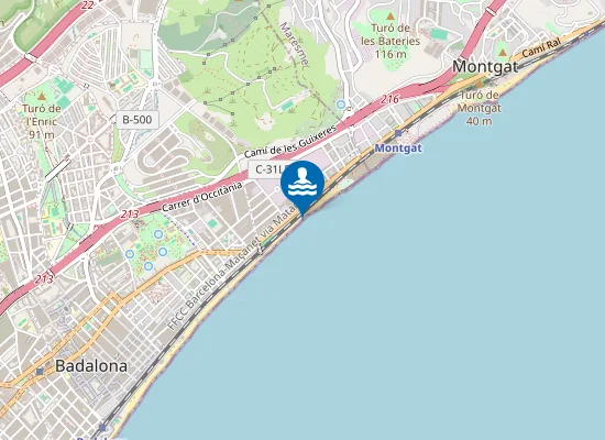 Map of Platja de la Barca Maria