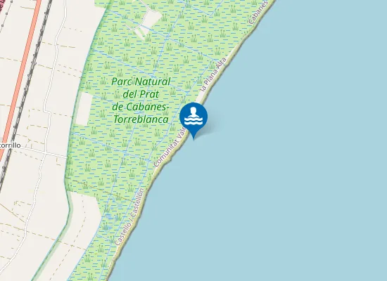 Map of Platja del Quarter Vell