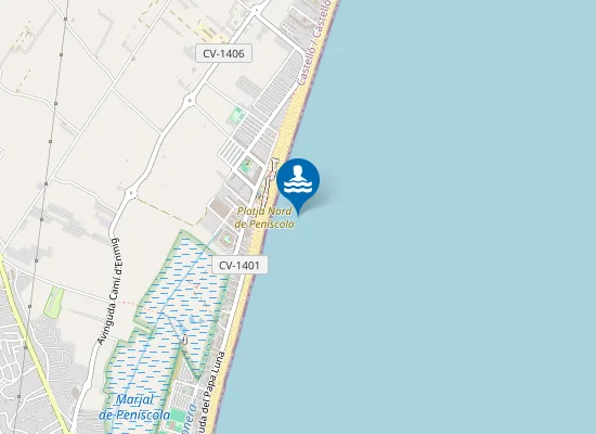 Map of Platja Nord de Peníscola