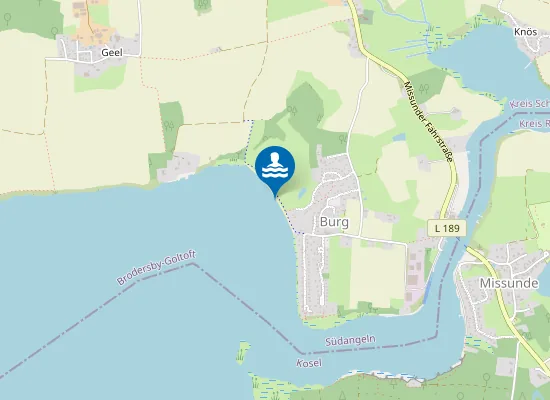 Map of SCHLEI BRODERSBY BURG