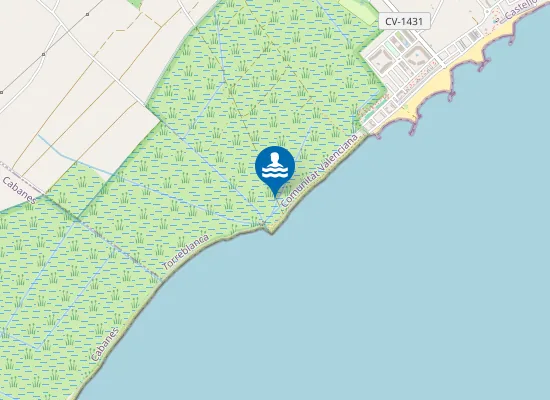 Map of Platja Natural del Prat