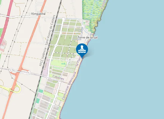 Map of Platja de Torre de la Sal