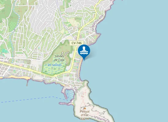 Map of Platja de la Fossa