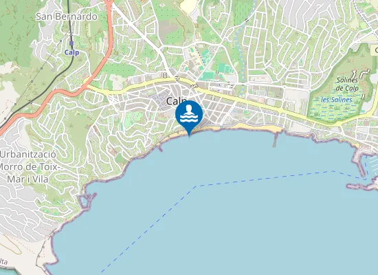 Map of Platja de l'Arenal