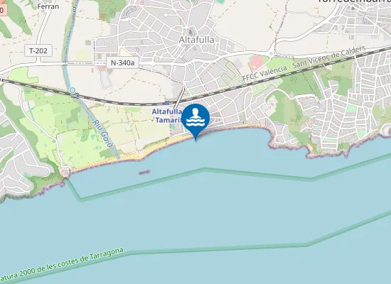 Map of Platja d'Altafulla