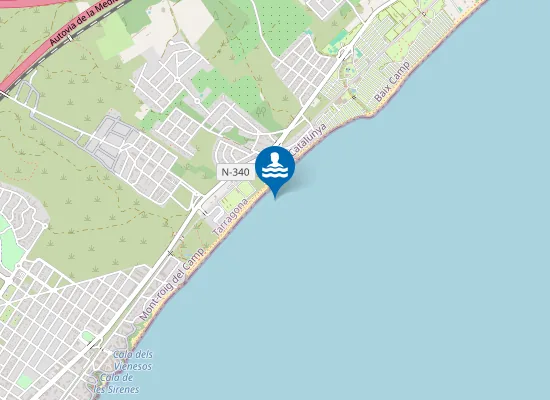 Map of Platja de la Casa dels Lladres
