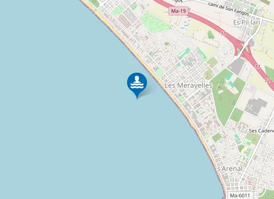 Map of Platja de Palma