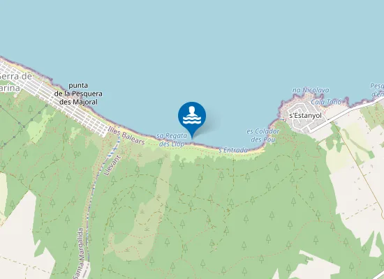 Map of S’Arenal de Sa Canova