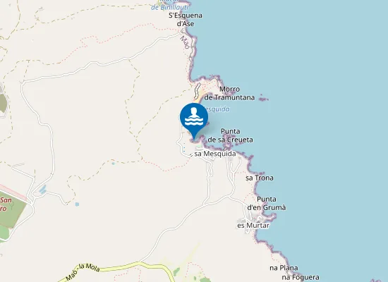 Map of Arenal petit de sa mesquida
