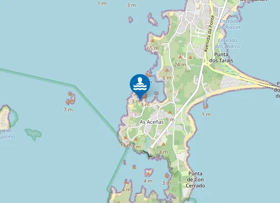 Map of Praia da Ruda