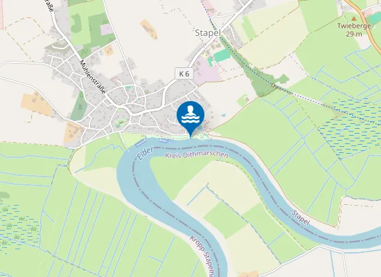 Map of EIDER SUEDERSTAPEL