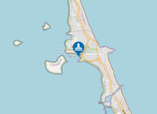 Map of Bahía de las Palmeras