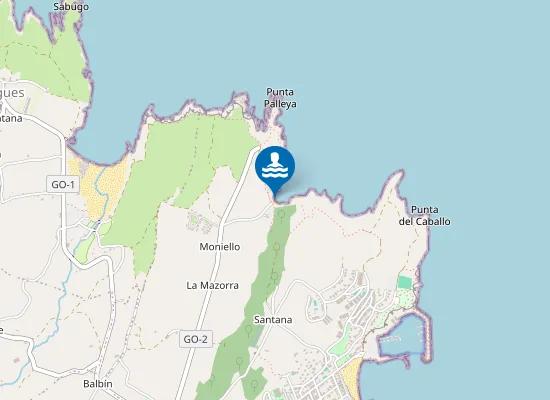 Map of Playa de Moniello