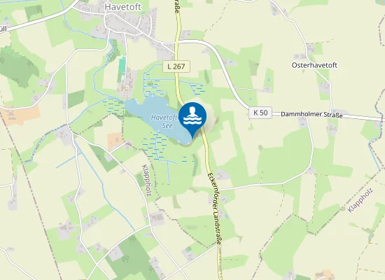 Map of HAVETOFTER SEE HAVETOFT GEMEINDEBADESTELLE