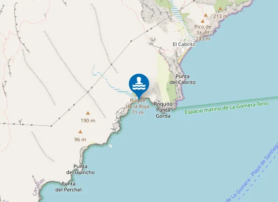Map of Playa De Oroja