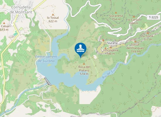 Map of Embassament de Siurana