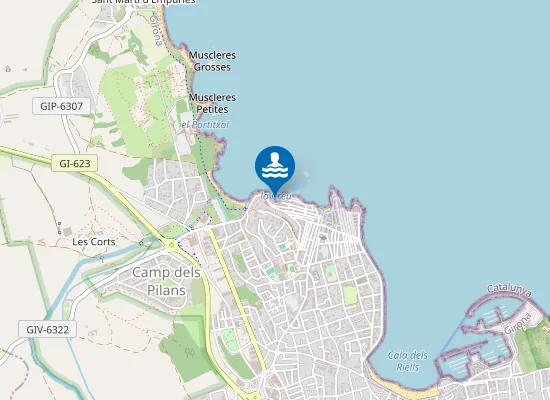 Map of Platja de la Creu