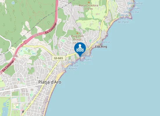 Map of Cala del Pi