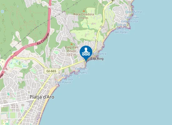 Map of Cala Belladona