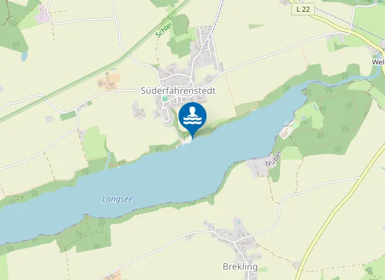 Map of LANGSEE SUEDERFAHRENSTEDT
