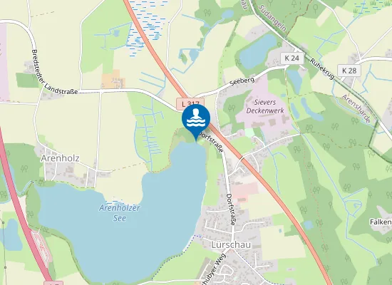 Map of Arenholzer See Luerschau