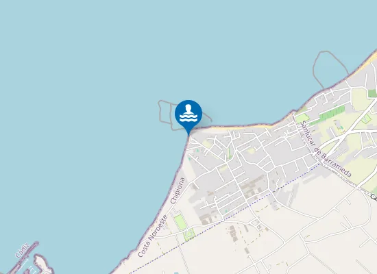 Map of Playa Montijo