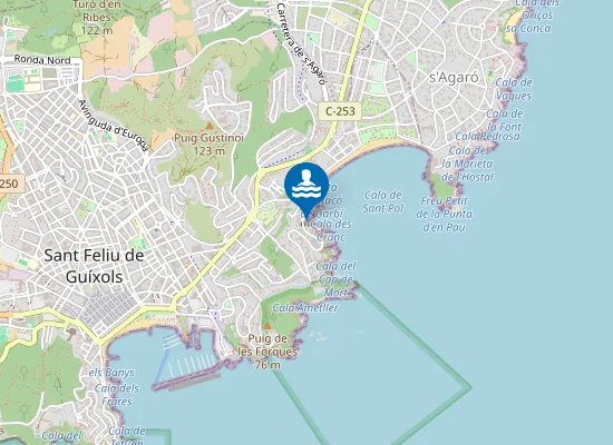 Map of Cala Maset