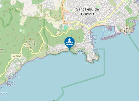 Map of sa Platjola