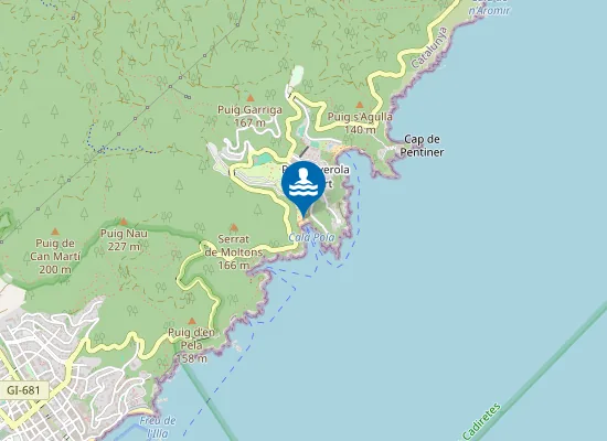 Map of Cala Pola