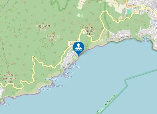 Map of Platja De Candell