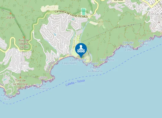Map of Cala d'en Carlos