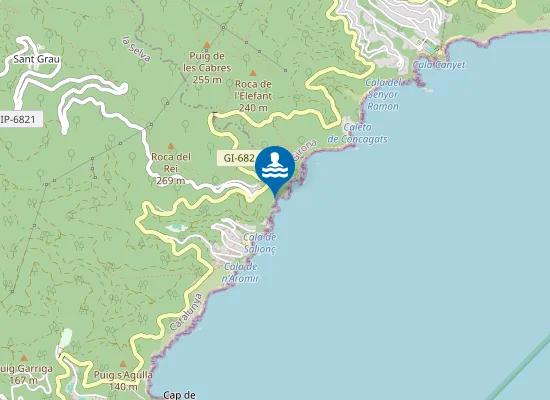 Map of Platja des Bol Nou