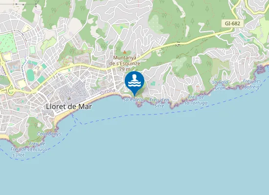 Map of Platja de sa Caleta