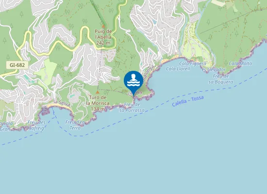 Map of Cala Morisca