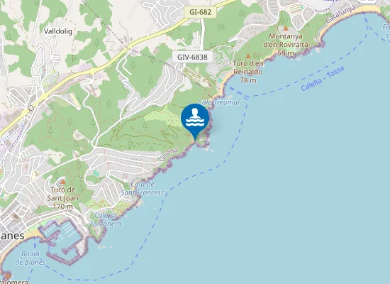 Map of s'Agulla