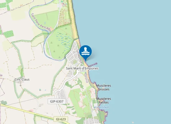Map of Platja del Riuet