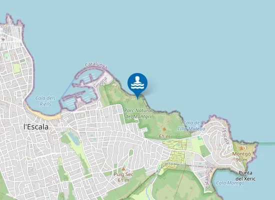 Map of Platja del Salpatx