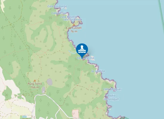 Map of Cala Pedrosa