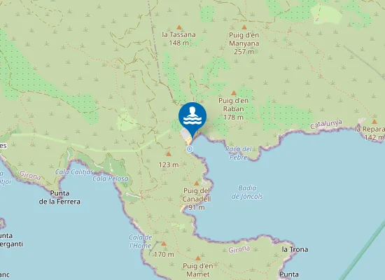 Map of Platja De Jóncols