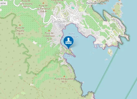 Map of Platja des Sortell